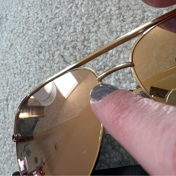 Quay Australia high key 62mm oversize aviator sunglasses quay x desi gold - Picture 4 of 12